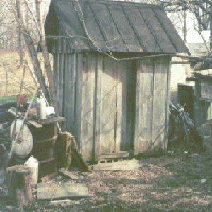 Tin Roof Outhouse